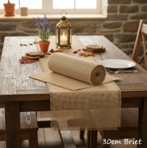 Artículo Camino de mesa cinta de yute natural 30cm 10m