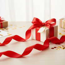 Artículo Cinta rizadora 50mm 100m roja