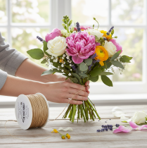 Artículo Alambre envuelto en papel, alambre enrollado, Ø2 mm, 100 m, natural