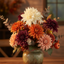 Artículo Crema de dalia artificial 25,5cm 3uds