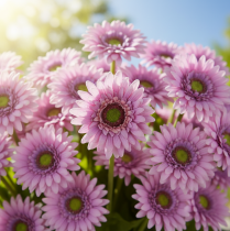 Artículo Flores Artificiales Gerbera Jardín Flores Artificiales Púrpura 47cm