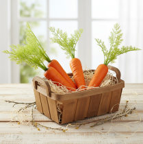 Artículo Zanahorias decorativas vegetales artificiales L30cm 3 piezas