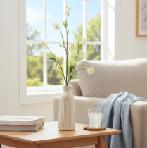 Artículo Rama de flor de manzano, rama de flores artificiales, blanca, 65 cm, 1 pieza