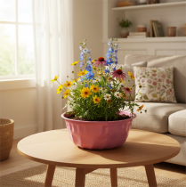 Artículo Bol decorativo de metal, molde para hornear, molde para bizcocho Bundt, rosa, Ø23cm, H12cm