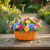 Artículo Molde decorativo de metal para hornear bizcocho Bundt de naranja, Ø23cm, H12cm.