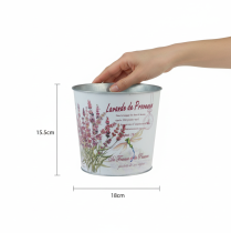 Artículo Maceta metálica para lavanda, pequeña, Ø18cm H15.5cm