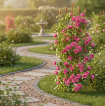 Artículo Enrejado con motivo de corazón Soporte para plantas trepadoras de estilo romántico para caminos de jardín o terrazas, 101 cm