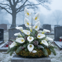 Artículo Lirios cala, medianos, con alambre, 50 unidades.