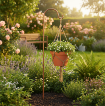 Artículo Gancho de jardín para colgar faroles y plantas, decoración para jardín y terraza, 98 cm.
