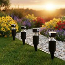Artículo Lámpara solar de jardín con sensor de movimiento, LED, 34 cm