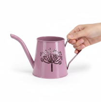 Artículo Regadera decorativa de metal con diseño de diente de león rosa, 12 cm, 2 unidades.