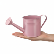 Artículo Regadera decorativa, maceta de metal rosa, Ø13,5 cm H12,5 cm