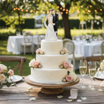 Artículo Figura de boda de novios, 10,5 cm.
