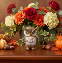 Artículo Figura de búho, búho pequeño sentado, decoración, 11 cm