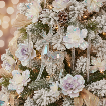 Artículo Adornos de renos acrílicos para árbol de Navidad, 14 cm, 4 unidades