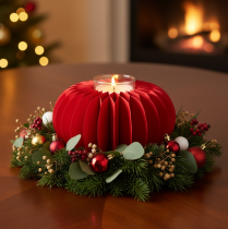 Artículo Papel decorativo de calabaza con forma de panal de abeja, 34 cm, 2 unidades