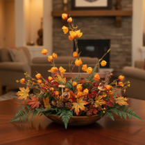 Artículo Planta artificial de farolillo chino, rama de Physalis con flores, 95 cm