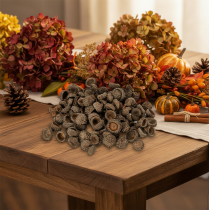 Artículo Cáscaras de bellota naturales, cuencos decorativos para otoño y Adviento, 2 cm, 300 g