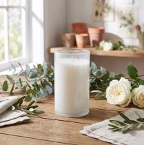Artículo Vela de recambio para vela de tumba blanca H10cm 12 uds