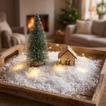 Artículo Nieve artificial decorativa de plástico, gruesa, 30 g