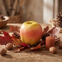 Artículo Chupete decorativo de manzana con frutas decorativas amarillas y rojas Ø9cm