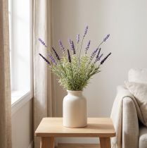 Artículo Decoración de Lavanda Artificial Manojo de Plantas Artificiales Púrpura 36cm