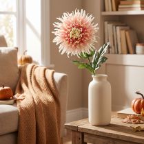 Artículo Rama de flor de crisantemo rosa artificial 64cm