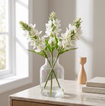 Artículo Flor Artificial Jardín Leche Estrella Flor Artificial Blanco 50cm