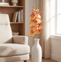 Artículo Orquídea Phalaenopsis artificial 9 flores rojo amarillo 96cm