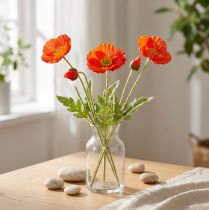 Artículo Amapola naranja 60cm 3uds