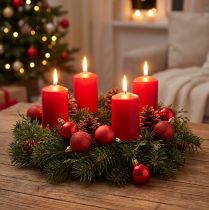 Artículo Mini bola de Navidad roja Ø3cm 14 uds
