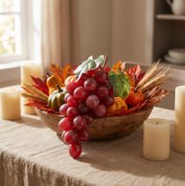 Artículo Uvas decorativas uvas rojas artificiales frutas decorativas 15cm