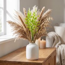 Artículo Césped artificial decorativo hierba temblorosa verde 47 cm paquete de 3 piezas