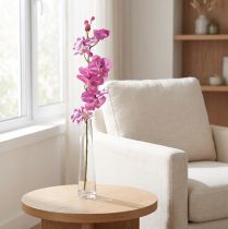 Artículo Orquídea Phalaenopsis artificial 6 flores violeta 70cm