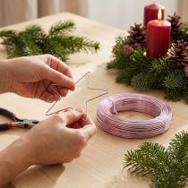 Artículo Alambre de aluminio flexible para manualidades, para decoración y diseños florales.