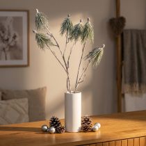Artículo Decoración de invierno rama de pino de montaña nevada artificialmente L70cm