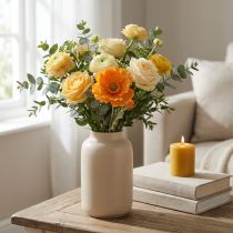 Artículo Flores Artificiales Flor de Amapola Artificial Amapola Decorativa Naranja 48cm
