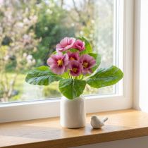 Artículo Prímulas Flores Artificiales Prímulas Rosa H25cm