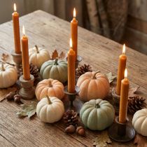 Artículo Velas cónicas vela de cera corta en caramelo 21x110mm 6 piezas
