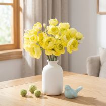 Artículo Ramo de ranúnculos artificiales para decoración primaveral del hogar, 32 cm, 5 piezas