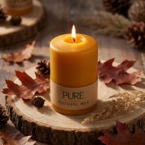 Artículo Vela de pilar Velas Wenzel Velas PURA estearina miel 90x60mm