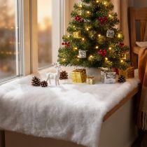 Artículo Manta de nieve deco alfombra de nieve artificial alfombra de nieve blanca 200×50cm