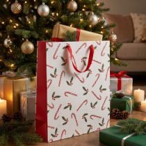 Artículo Bolsa de papel bolsa regalo bastones de caramelo 26×10×32cm 2uds