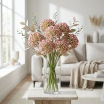 Artículo Allium artificial Rosa 55cm