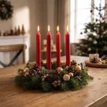 Artículo Velas Cónicas Velas Rojas Vela Decoración Navidad Ø21/170mm 6 Piezas