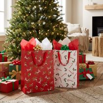 Artículo Bolsas de regalo Bolsa de regalo de Navidad bolsa de regalo 18×24×8cm 2uds