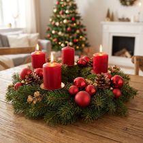 Artículo Mini bolas navideñas rojas mate/brillante Ø2,5cm 22 uds