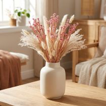 Artículo Curry Herb Siempreviva Artificial Rosa L28cm 12 piezas 1 manojo