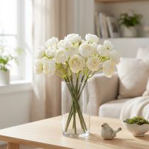 Artículo Ramo de ranúnculos artificiales, decoración floral duradera para primavera, 32 cm, 5 piezas