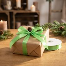 Artículo Cinta de regalo y decoración 15mm x 50m verde claro